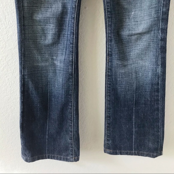 7 FOR ALL MANKIND Low Rise Blue Bootcut Jeans 26 - Picture 4 of 10